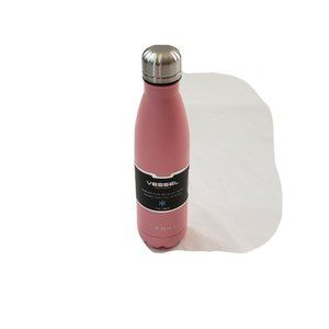 Vessel Drinkware 17 oz Stainless Bottle, Pink Stays Cold 24 Hrs/Hot 12 Hrs